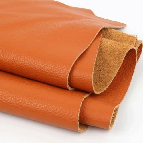 PXAMORTEL Lederstoff Leder pflanzlich gegerbtes Rindsleder Material Stoffstück, echtes Leder Geldbörse Handtasche Schuhe DIY Lederhandwerk Zubehör(Honey,30x30cm) von PXAMORTEL