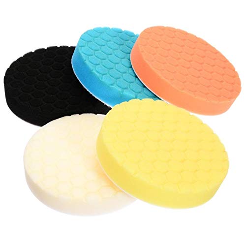 Polierpads, Schwamm-Polierpads-Set 5 Teile/satz Schwamm Polieren Pad 6 zoll 150Mm Polieren Wachsen Pad for Boot Auto Polierer Puffer Bohrer Rad Polierer Werkzeuge von PXAMORTEL