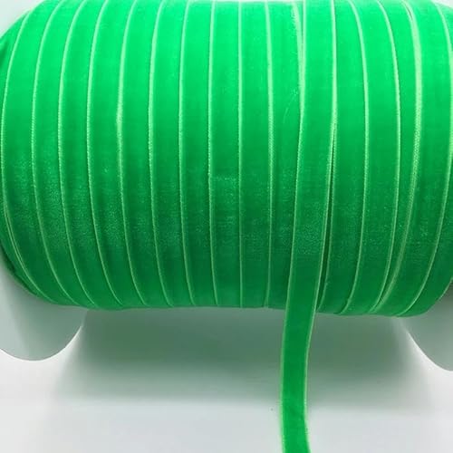 Samtband, 5 Yards 3/8 "10mm Samtband Stirnband Clips Schleife Hochzeitsdekoration Weihnachtsdekorationen Nähband(Green) von PXAMORTEL