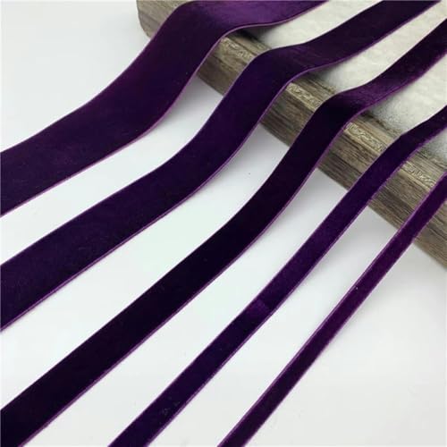 Samtband, 6 mm – 38 mm violettes Samtband for handgefertigte Blumenstraußverpackungen, Party-Dekorationen for Zuhause und Weihnachtsbänder(10MM 5yards) von PXAMORTEL