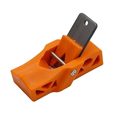 Tischlerhobel, Handhobel, Flachhobelwerkzeug Mini-Holzbearbeitungs-Flachhobel, Kantenhobel, Holzhandhobel, Tischler, Holzhandwerk, Heimwerkerwerkzeug, rot(Orange) von PXAMORTEL