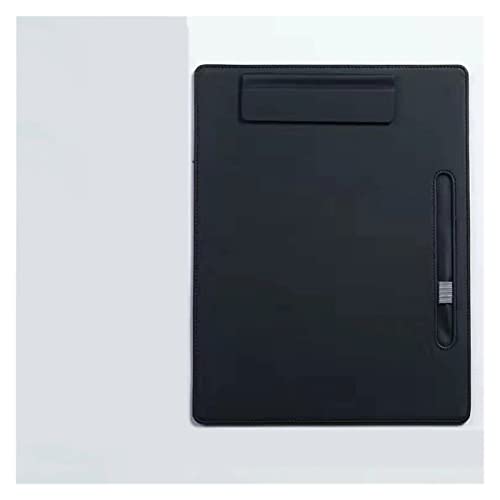 Zwischenablage-Ordner, Standard-Zwischenablage, A4 Business Pad Ordner Board Pad Board Spezial Clip Buch Schreibwaren Schreibblock Karton Unterschrift Kunststoff Ordner(Black) von PXAMORTEL