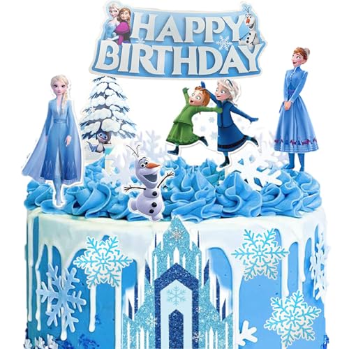 10 Stück Frozen Tortendeko,Frozen Cake Topper,Frozen Cake Decoration,Cake Birthday Party Decoration,Geburtstagdekoration für Kinder Geeignet von PYTRARTY