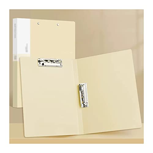 Folders File Organiser A4 Folders A4 ringbinder 5 Packungen mehrfarbiger Testpapier-Aufbewahrungsmappen mit Doppelclip, Textsortierung, Vertragsmappe(A) von PZOFERLIN