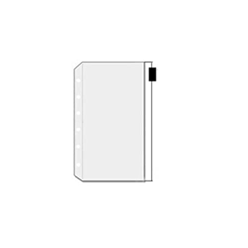 Folders File Organiser A4 Folders A4 ringbinder 5 Stück standardmäßige transparente PVC-Taschen for lose Blätter mit selbst gestalteten Reißverschluss-Aktenordnern, Produktklassifizierungsordnern, Tab von PZOFERLIN