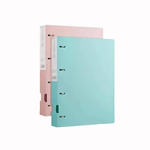 Folders File Organiser A4 Folders A4 ringbinder Testpapier-Organizer, Flipchart-Ordner, A4-Einlage, transparentes Informationsbuch, vier Löcher gestanzt, Flipchart-Datei-Organizer, Dateien-Organizer(B von PZOFERLIN