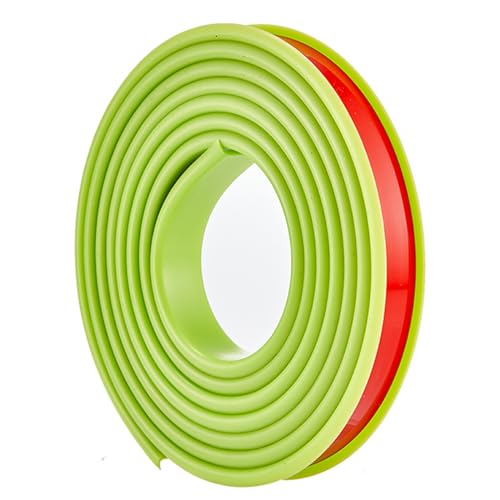 U-förmige Kantenanleimer, Kantenschoner U-förmige Möbelkantenstreifen, weiches, selbstklebendes TPE-Kantenband for Esstische, 17 mm breit und 10 Meter lang(Green) von PZOFERLIN