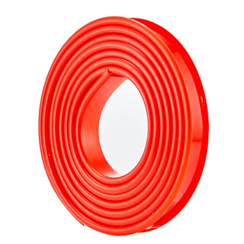 U-förmige Kantenanleimer, Kantenschoner U-förmige Möbelkantenstreifen, weiches, selbstklebendes TPE-Kantenband for Esstische, 17 mm breit und 10 Meter lang(Red) von PZOFERLIN