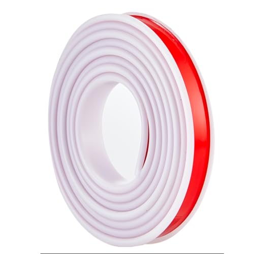 U-förmige Kantenanleimer, Kantenschoner U-förmige Möbelkantenstreifen, weiches, selbstklebendes TPE-Kantenband for Esstische, 17 mm breit und 10 Meter lang(White) von PZOFERLIN