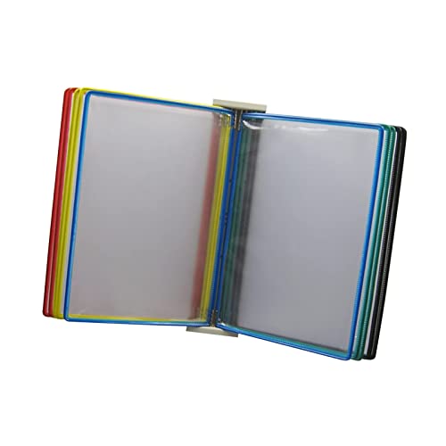 Wandhalterung Referenzsystem Schreibtisch Referenz 10 doppelseitige Ordner, wandmontierter Aktenhalter, Poster-Flip-Book-Display, wandmontiertes Referenzsystem(Multi coloured) von PZOFERLIN