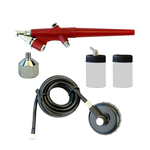 Paasche Airbrush Single Action Anfänger Airbrush Kit, Rot von Paasche