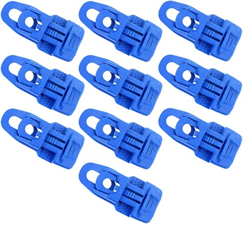 10 x Holdon® MIDI Clip Blau - Klammer Klemme Befestigungsöse Banner, Zelt, Planen, Molton - BO-Camp/Isabella von Paccs