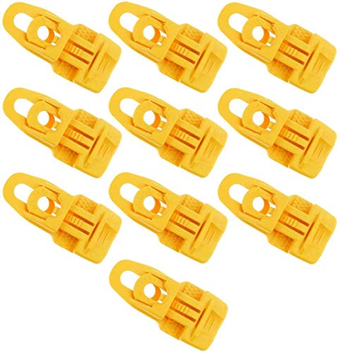 10 x Holdon® MIDI Clip Gelb - Klammer Klemme Befestigungsöse Banner, Zelt, Planen, Molton - BO-Camp/Isabella von Paccs