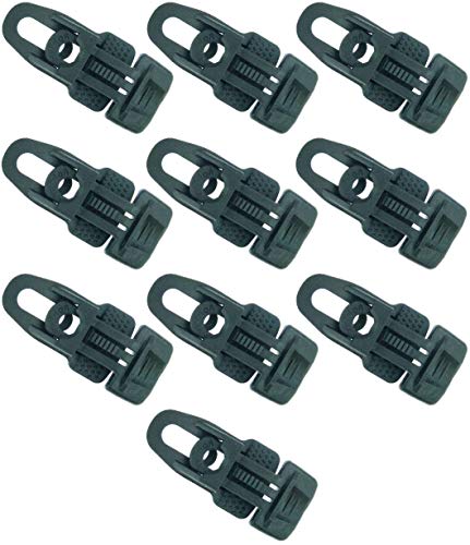 10 x Holdon® MIDI Clip Schwarz - Klammer Klemme Befestigungsöse für Banner, Zelt, Planen, Molton - BO-Camp/Isabella von Paccs