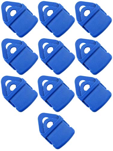 10 x Holdon® Mini Clip Blau - Klammer Klemme Befestigungsöse Banner, Zelt, Planen, Molton - BO-Camp/Isabella von Paccs