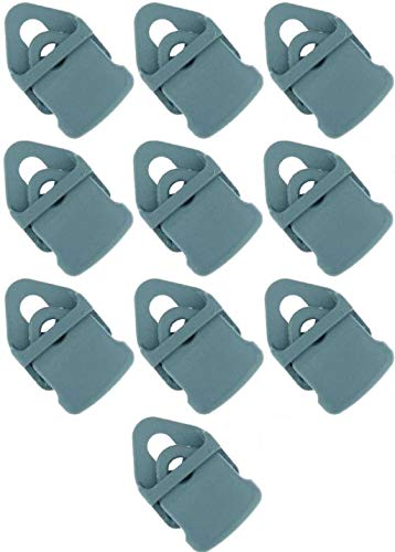 10 x Holdon® Mini Clip Grau - Klammer Klemme Befestigungsöse für Banner, Zelt, Planen, Molton - BO-Camp/Isabella von Paccs