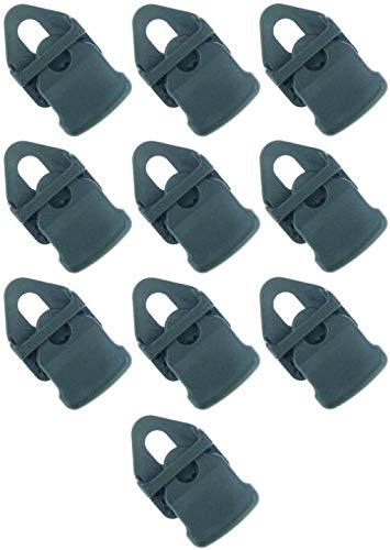 10 x Holdon® Mini Clip Schwarz - Klammer Klemme Befestigungsöse für Banner, Zelt, Planen, Molton - BO-Camp/Isabella von Paccs