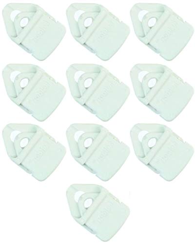 10 x Holdon® Mini Clip Weiss - Klammer Klemme Befestigungsöse für Banner, Zelt, Planen, Molton - BO-Camp/Isabella von Paccs