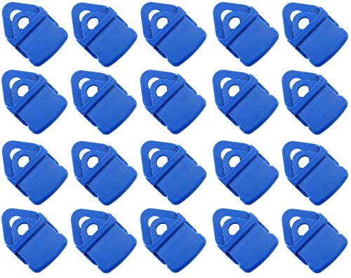 20 x Holdon® MINI Clip Blau - Klammer Klemme Befestigungsöse Banner, Zelt, Planen, Molton - BO-Camp/Isabella von Paccs