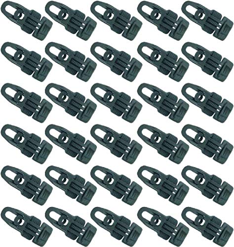 30 x Holdon® MIDI Clip Schwarz - Klammer Klemme Befestigungsöse für Banner, Zelt, Planen, Molton - BO-Camp/Isabella von Paccs