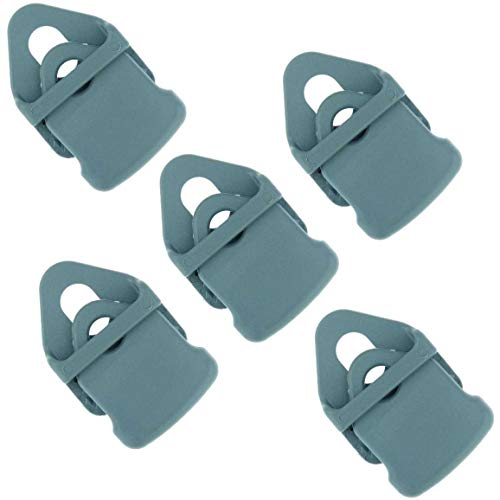 5 x Holdon® Mini Clip Grau - Klammer Klemme Befestigungsöse für Banner, Zelt, Planen, Molton - BO-Camp/Isabella von Paccs