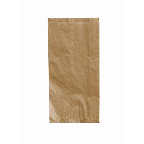 Pack & Cup Bäckerbeutel, Faltenbeutel Mit Oder Ohne Fenster, Kraft Ohne Fenster, Brotzeittüten Papier, Papiertüten Verschiedene Größen, Vespertüten Papier (Kraft ohne Fenster, 5501ml 1000 Stück) von Pack & Cup