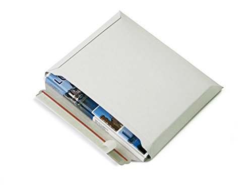 Versandtaschen weiß Vollpappe (Querbefüllung) Karton DIN A5+ 270x215mm bis 50mm Füllhöhe (PS.162) (50) von Packsmart