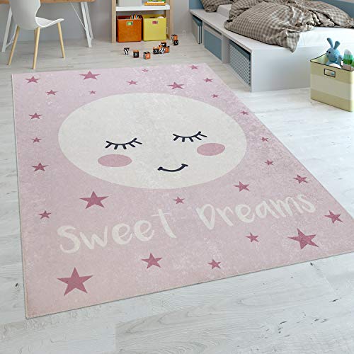 Paco Home Kinder-Teppich Für Kinderzimmer, Junge/Mädchen versch. Designs, Farben u. Größen, Grösse:80x150 cm, Farbe:Pink 1 von Paco Home