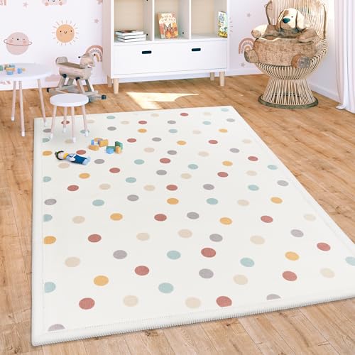 Paco Home Teppich Kinderzimmer Baby Krabbeldecke Krabbelmatte Spielmatte Waschbar rutschfest Regenbogen Planet Sonne Tiere Weich, Grösse:200x280 cm, Farbe:Bunt von Paco Home