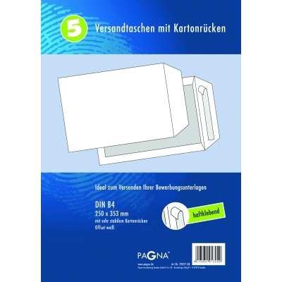 Pagna 22027-08 Versandtasche DIN B4, 5 Stück, weiß von Pagna