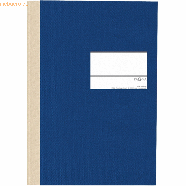 Pagna Geschäftsbuch Classica A5 kariert blau von Pagna