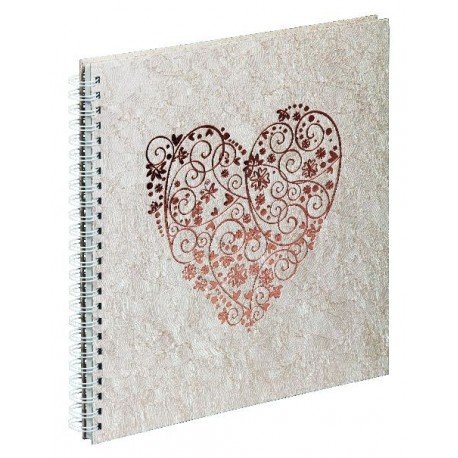 Pagna Hochzeit Spiralalbum 310x320mm Sweet Heart Gold 40S, Pappe, 31 x 32 x 2.5 cm von Pagna