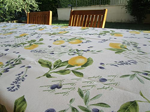 Pago Poco Rechteckige Tischdecke, Maße: 140 x 450 cm. 100 % Baumwolle, hergestellt in Italien. von Pago Poco