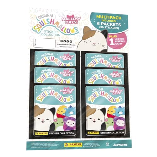 Squishmallows 'Mallow Days' Aufkleber-Kollektion, Multipack von Paini