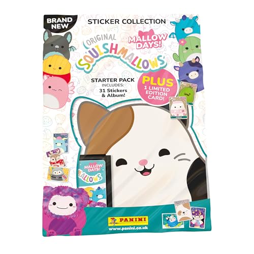 Squishmallows 'Mallow Days' Aufkleber-Kollektion – Starterpaket von Panini