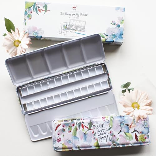 Paintcrush Leere Aquarellpalette, 24 halbe Pfannen (Hellebore) von Paintcrush