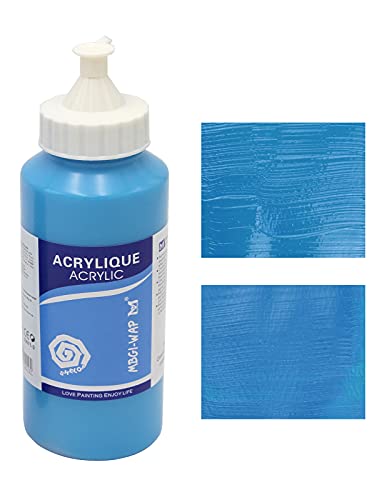 MAGI® Künstler-Acrylfarbe je 500 ml, in 24 feinen Farbtönen, freie Farbwahl, Acryl, Malfarbe im Dosiergebinde (12-coelinblau) von Paintersisters