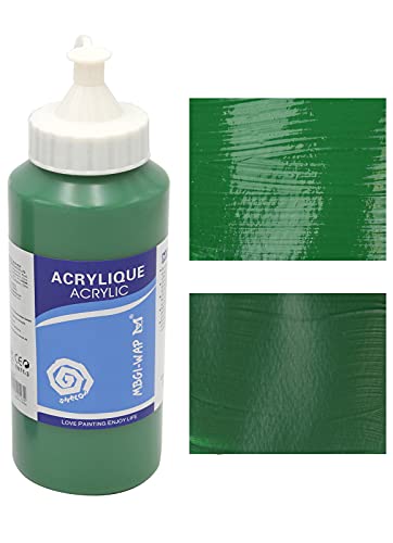 MAGI® Künstler-Acrylfarbe je 500 ml, in 24 feinen Farbtönen, freie Farbwahl, Acryl, Malfarbe im Dosiergebinde (17-grasgrün) von Paintersisters