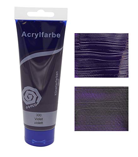 Paintersisters® Acrylfarben 120 ml, freie Farbwahl aus 24 Farbtönen, original Künstler-Qualität, zum Malen auf Keilrahmen, Leinwand (11 violett) von Paintersisters