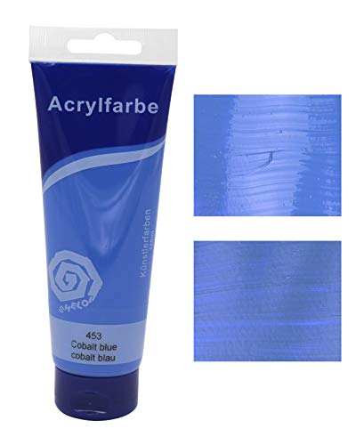 Paintersisters® Acrylfarben 120 ml, freie Farbwahl aus 24 Farbtönen, original Künstler-Qualität, zum Malen auf Keilrahmen, Leinwand (13 kobaltblau) von Paintersisters