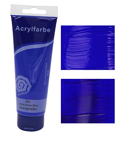 Paintersisters® Acrylfarben 120 ml, freie Farbwahl aus 24 Farbtönen, original Künstler-Qualität, zum Malen auf Keilrahmen, Leinwand (14 ultramarinblau) von Paintersisters