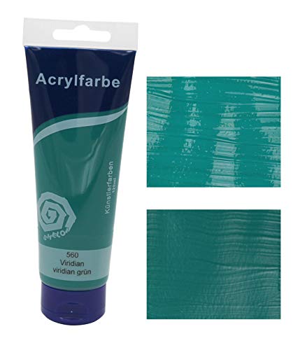 Paintersisters® Acrylfarben 120 ml, freie Farbwahl aus 24 Farbtönen, original Künstler-Qualität, zum Malen auf Keilrahmen, Leinwand (18 viridian grün) von Paintersisters