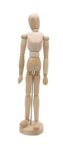 Paintersisters® Gliederpuppe 30cm hoch, Mannequin, Zeichenpuppe, aus feinem Samalholz – FSC, Zeichenpuppe aus Holz, Holzfigur, Holzpuppe von Paintersisters