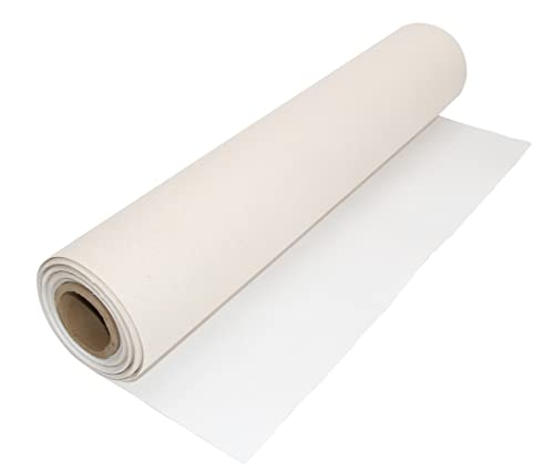 Paintersisters® Leinwand auf Rolle - 90cm x 15m, 325gr/m², mehrfach grundiert zum Malen, Drucken, festes Gewebe Baumwolle - Polyester-Mix, Leinwandrolle Polycotton von Paintersisters