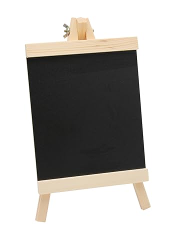 Paintersisters® Tafel-Staffelei 28cm für Kreide - Kleine Tafel für Tisch, Kreidetafel zum aufstellen aus Kiefernholz von Paintersisters