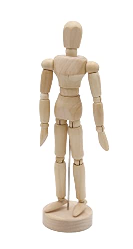 Paintersisters® Gliederpuppe 20cm hoch, Mannequin, Zeichenpuppe, aus feinem Samalholz – FSC, Zeichenpuppe aus Holz, Holzfigur, Holzpuppe von Paintersisters