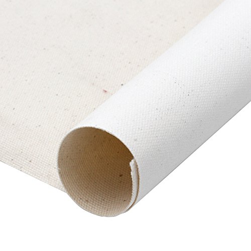 Paintersisters Premium 440 gr/m² LEINWAND auf ROLLE 10m x 160cm, malfertig vorgrundiert, 100% Baumwolle, robuste Leinwandrolle von Paintersisters