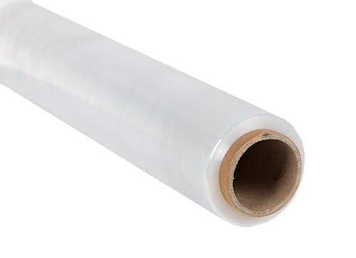 Pakomat Pakomat Transparente Stretchfolie 50 cm / 100m Umzugsfolie - Strechfolienroller Verpackungsrolle für Koffer & Versand - Verpackungsfolie 1 Rolle von Pakomat