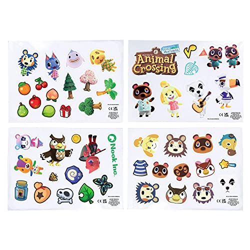 Animal Crossing Gadget-Aufkleber, 4 Bögen, wasserdichte und wiederverwendbare Vinyl-Aufkleber von Paladone