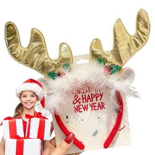 Palaufr Weihnachts-Kopfbedeckungen, Weihnachtsfeier-Stirnbänder,Kopfbedeckung Urlaub - Children's Place Photo Prop Booth Stirnbänder Mädchen für Weihnachtsfeierzubehör von Palaufr